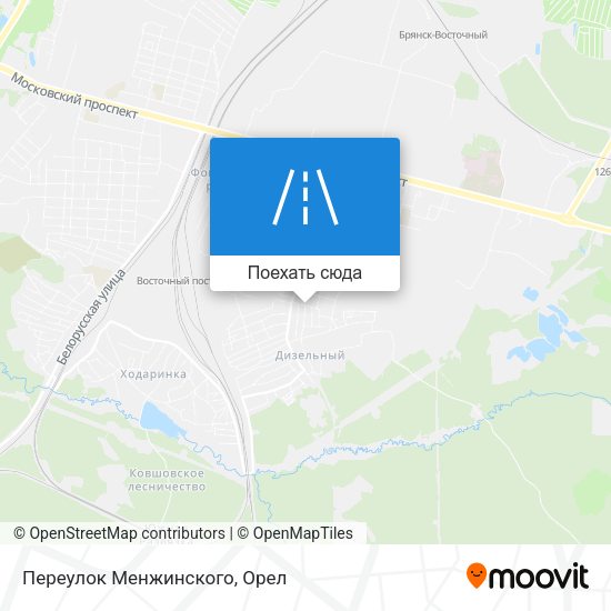 Карта Переулок Менжинского