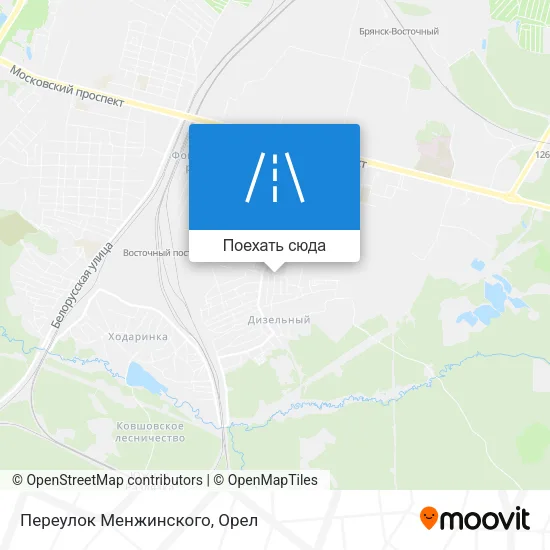 Карта Переулок Менжинского