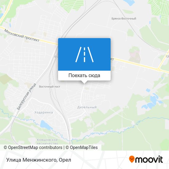 Карта Улица Менжинского