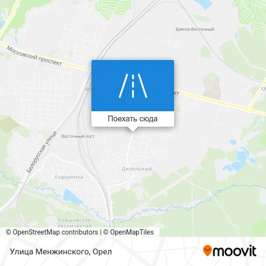 Карта Улица Менжинского