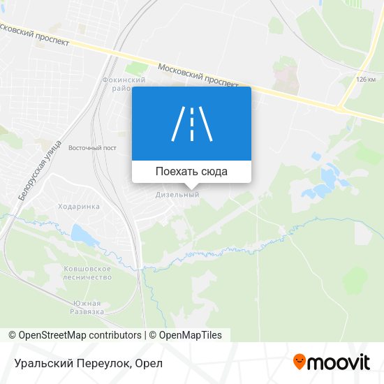 Карта Уральский Переулок