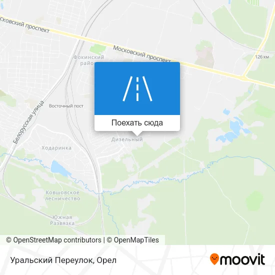 Карта Уральский Переулок
