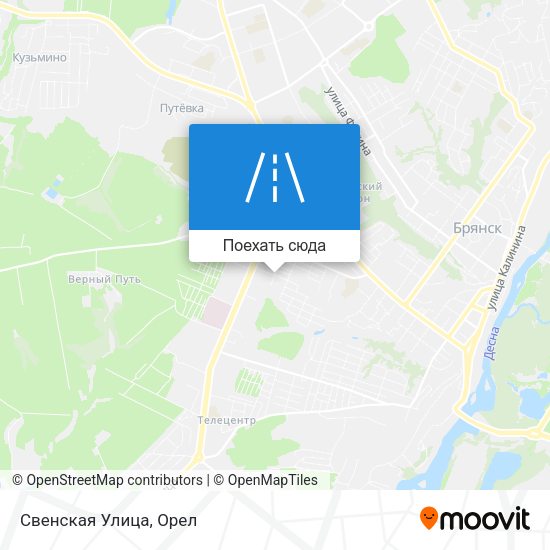 Карта Свенская Улица