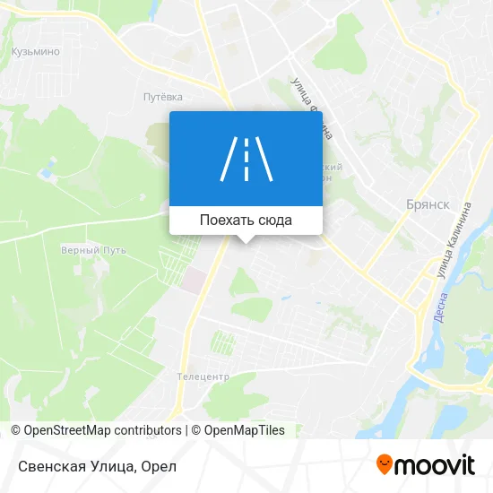 Карта Свенская Улица