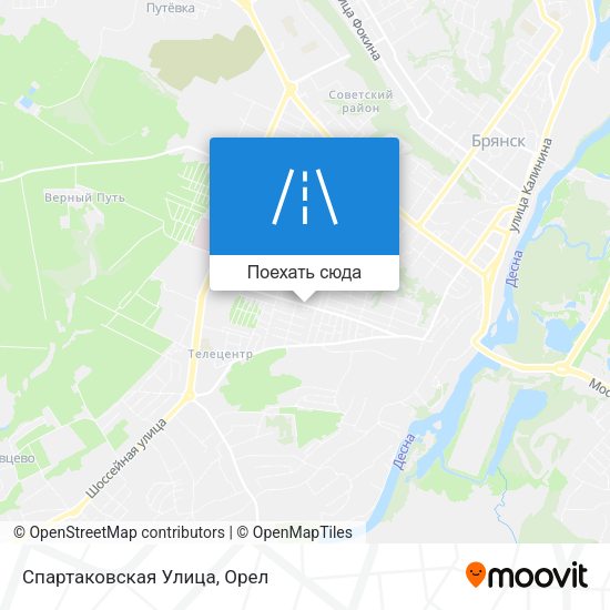 Карта Спартаковская Улица