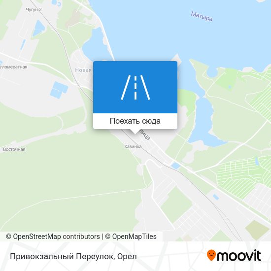 Карта Привокзальный Переулок