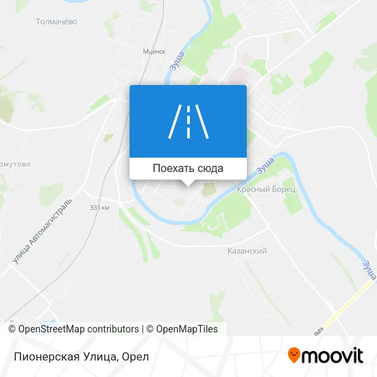 Карта Пионерская Улица