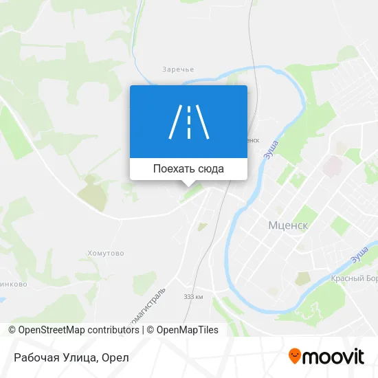 Карта Рабочая Улица