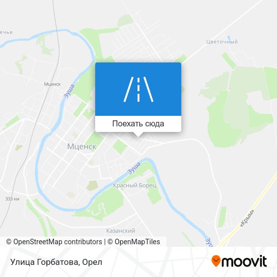 Карта Улица Горбатова