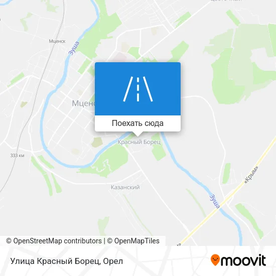 Карта Улица Красный Борец