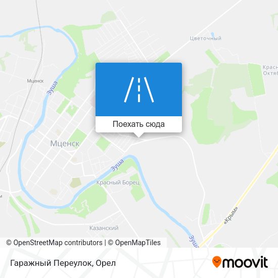 Карта Гаражный Переулок