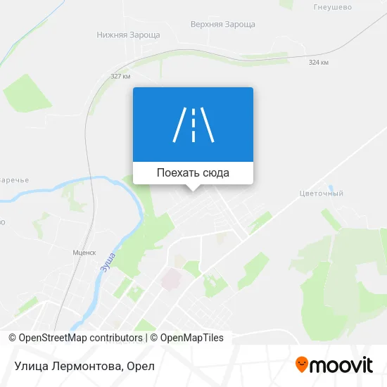 Карта Улица Лермонтова