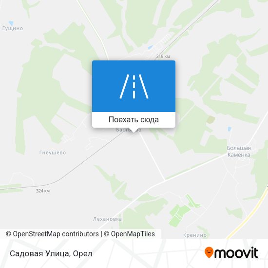 Карта Садовая Улица