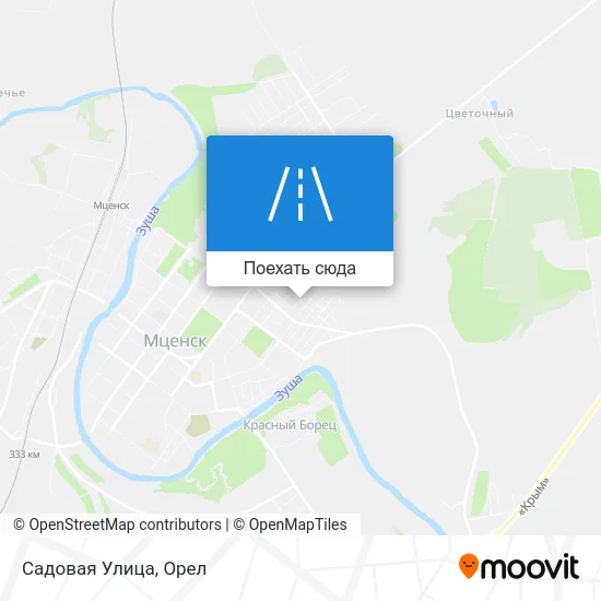 Карта Садовая Улица