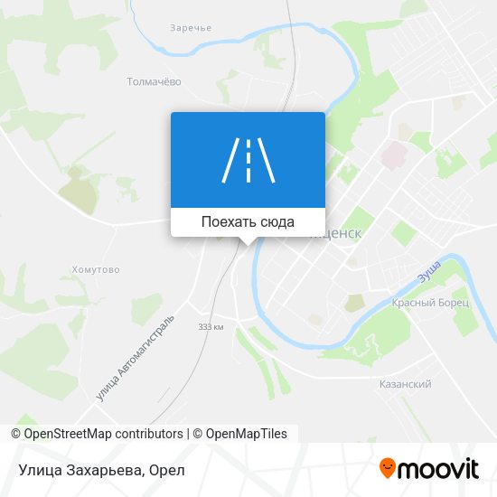 Карта Улица Захарьева