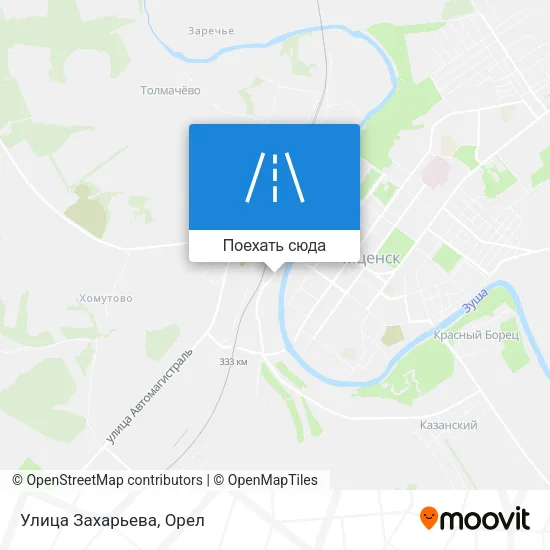 Карта Улица Захарьева