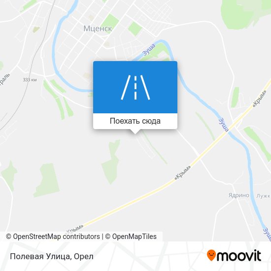Карта Полевая Улица