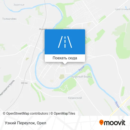 Карта Узкий Переулок