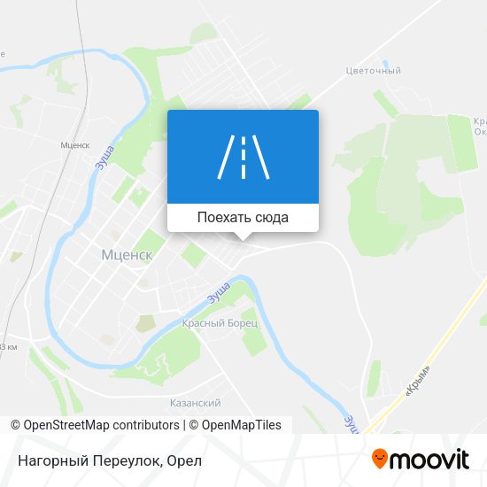 Карта Нагорный Переулок