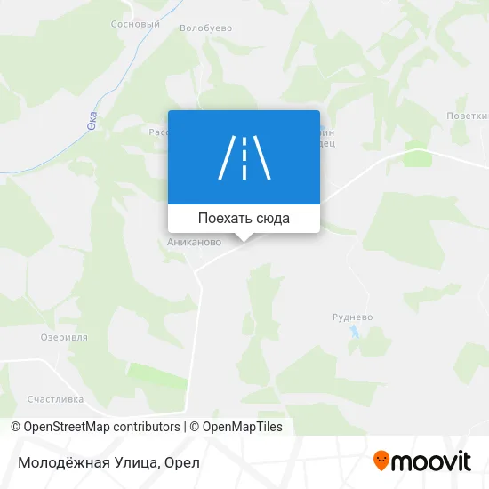 Карта Молодёжная Улица