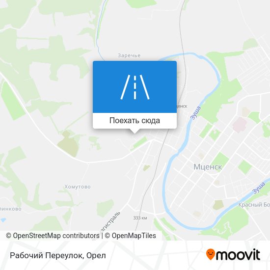 Карта Рабочий Переулок