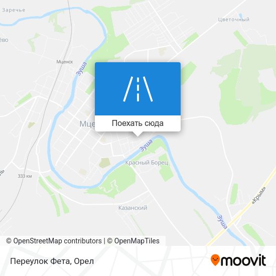 Карта Переулок Фета