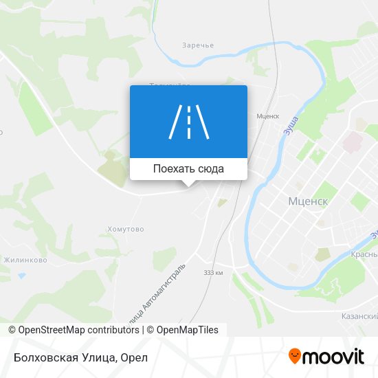 Карта Болховская Улица