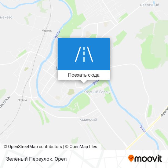 Карта Зелёный Переулок