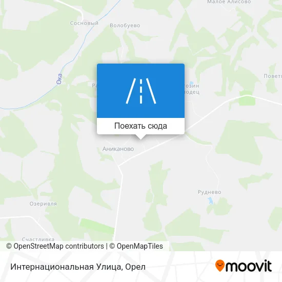 Карта Интернациональная Улица