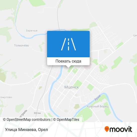 Карта Улица Минаева