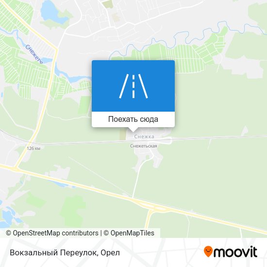 Карта Вокзальный Переулок
