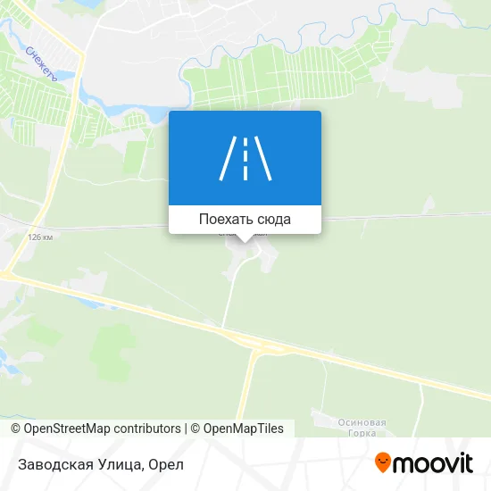 Карта Заводская Улица