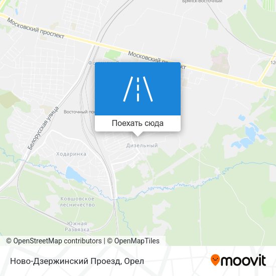 Карта Ново-Дзержинский Проезд