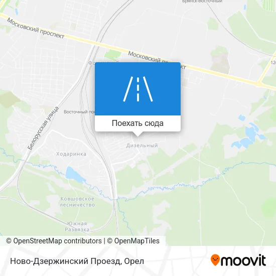 Карта Ново-Дзержинский Проезд