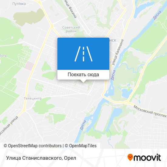 Карта Улица Станиславского