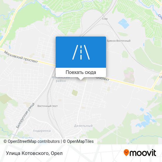 Карта Улица Котовского