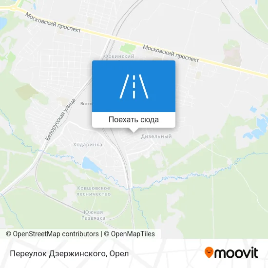 Карта Переулок Дзержинского