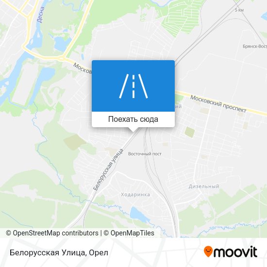 Карта Белорусская Улица