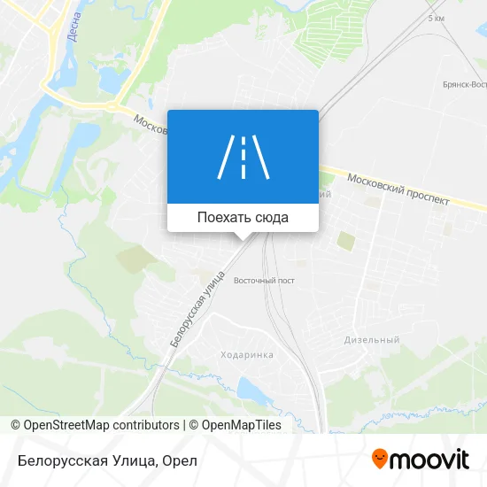 Карта Белорусская Улица