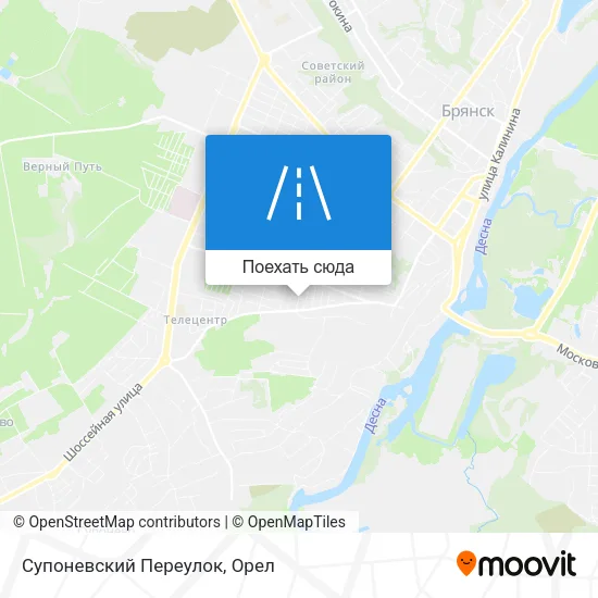 Карта Супоневский Переулок