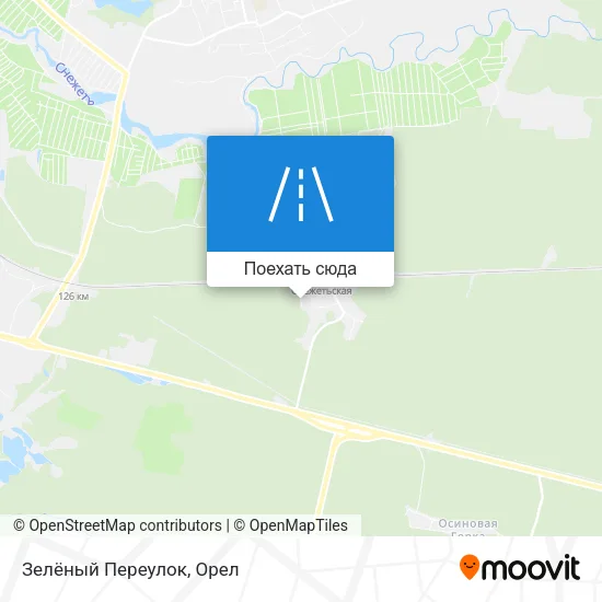 Карта Зелёный Переулок