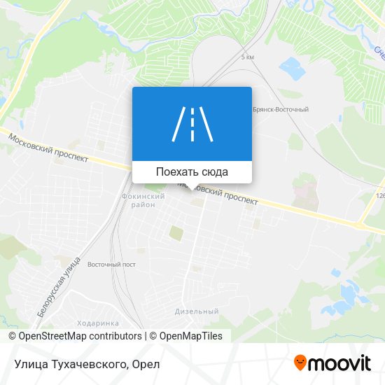 Карта Улица Тухачевского