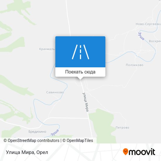 Карта Улица Мира