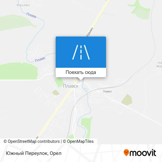 Карта Южный Переулок