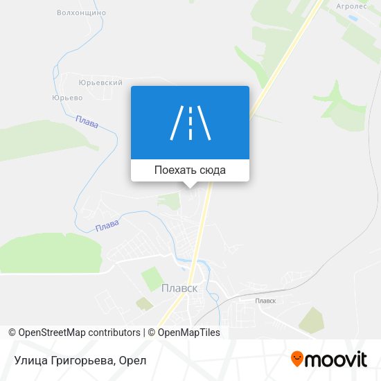 Карта Улица Григорьева