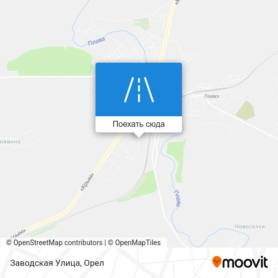 Карта Заводская Улица