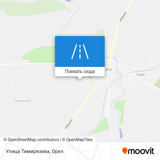 Карта Улица Тимирязева