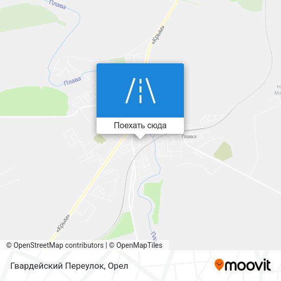 Карта Гвардейский Переулок