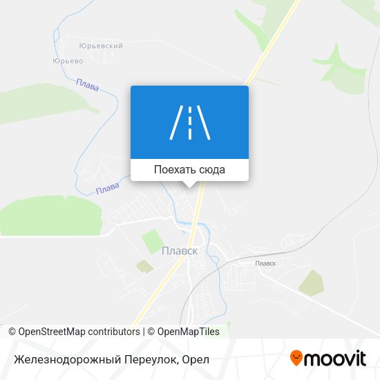 Карта Железнодорожный Переулок