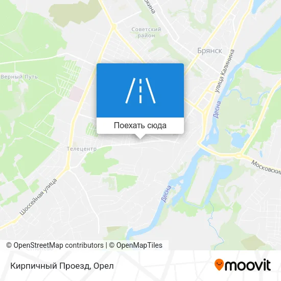 Карта Кирпичный Проезд
